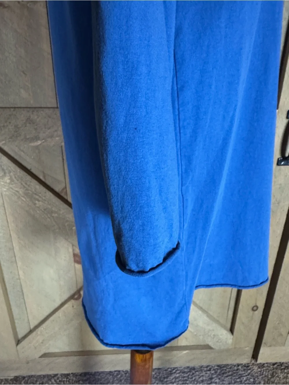 Frank & Eileen Nicole royal blue Henley popover dress Size Large 100% cotton - Picture 8 of 12